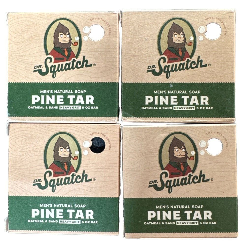 4 Dr. Squatch Pine Tar Soap for Men - 5oz‎